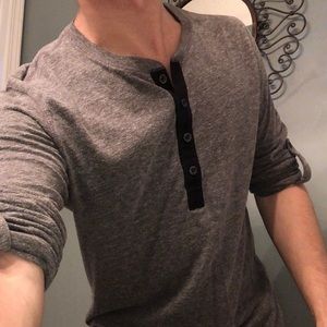 Long Sleeve Shirt with Rolled Up Sleeves